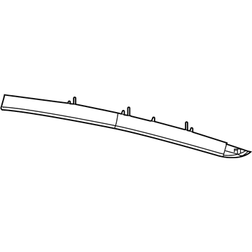 Mopar 5SZ79DX9AB Upper Trim, Black, Rear Center