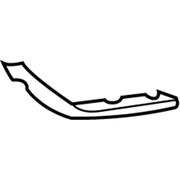 Mopar 4805094AB Bumper Cover Bracket, Rear Passenger Side