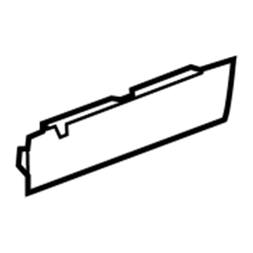 Mopar 5LA19DX9AA Filler, Black, Front