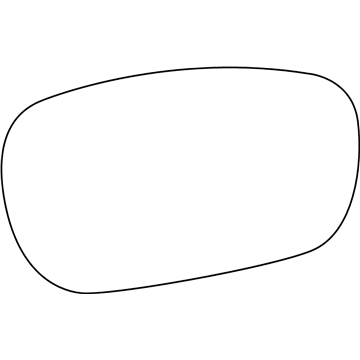 Mopar 5139195AA Mirror Glass, Front Driver Side