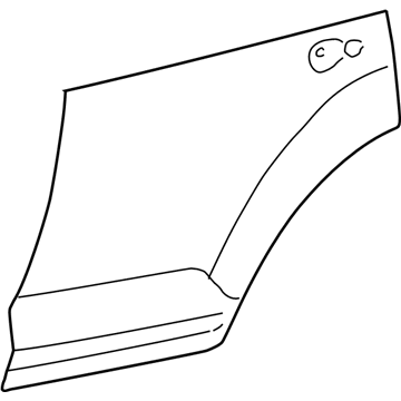 Mopar 4724834AB Outer Panel, Rear Passenger Side