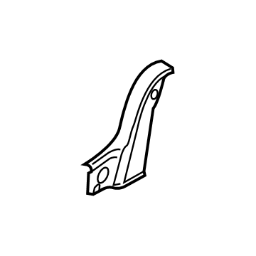Mopar 5ZG34RN8AA Inner Cover, Brown, Rear Passenger Side