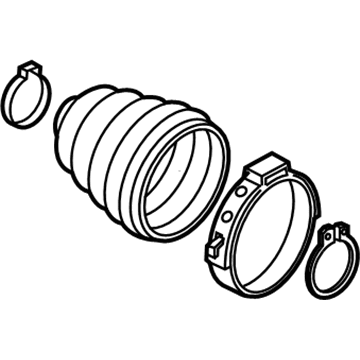 Mopar 68267180AA Inner CV Joint Boot, Rear