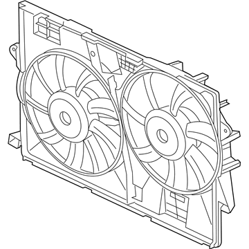 Jeep Cherokee Engine Cooling Fan - 52014621AG