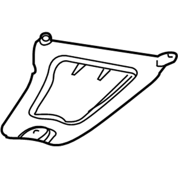 Mopar 4861437AB Vapor Canister Bracket, Front