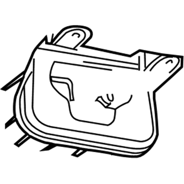 Mopar 4861441AA Vapor Canister Bracket, Rear