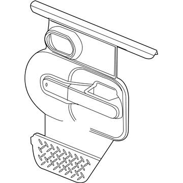 Mopar 5KJ28ZJ8AC Door Trim Panel, Rear