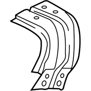 Mopar 68143684AB Fender Mounting Bracket, Front Passenger Side