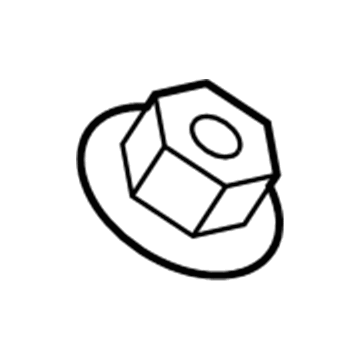 Jeep 6106158AA Nut - Hexagon Flange