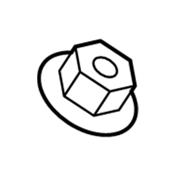 Jeep 6106158AA Nut - Hexagon Flange