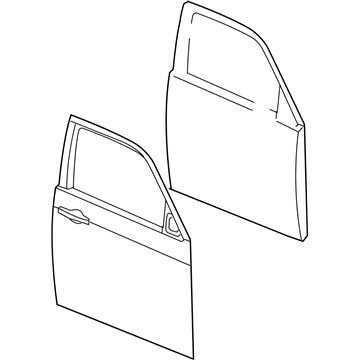 Mopar 5134170AP Door Shell, Front Passenger Side