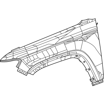 Jeep Grand Cherokee Fender - 68360215AD
