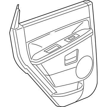 Mopar 5HR381J1AO Rear Door Trim, Inner Passenger Side
