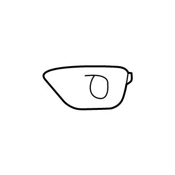 Mopar 68143085AB Fog Lamp Bezel, Front Driver Side