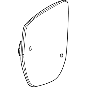 Mopar 68522815AA Mirror Glass, Front Driver Side