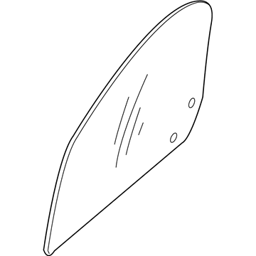 Mopar 68139704AC Door Glass, Front Passenger Side