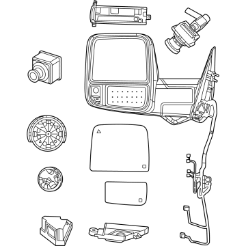 Ram 68509660AD Mirror Assembly