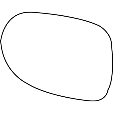 Mopar 68000025AA Mirror Glass, Front Driver Side