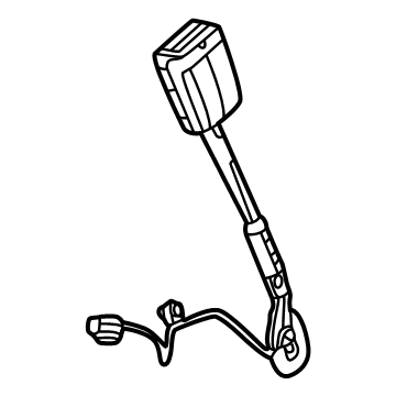 Mopar 6KM741A6AA Buckle End, Blue Agave, Front