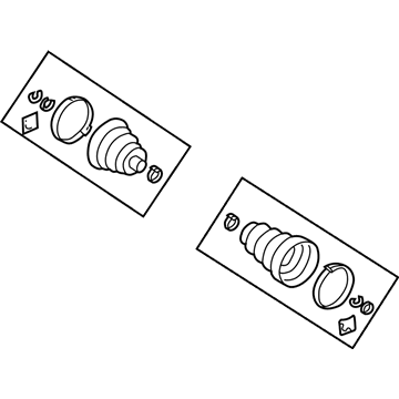 Mopar 4796233AB Boot Kit, Front Outer Passenger Side