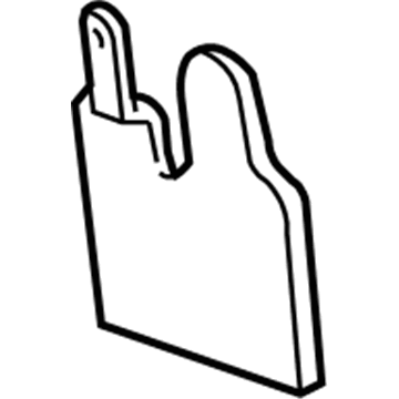 Mopar 55155416 Splash Guard, Passenger Side