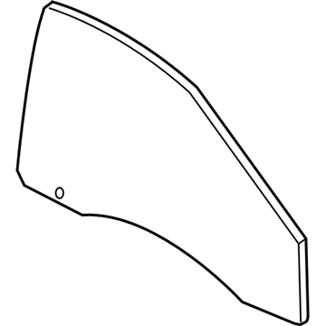 Mopar 68082406AC Door Glass, Front Passenger Side