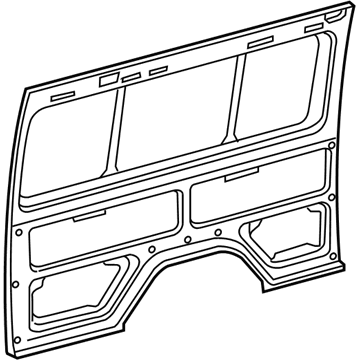 Mopar 5121899AA Side Panel, Rear Inner Passenger Side