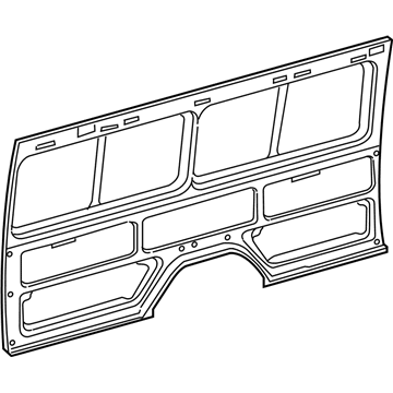 Mopar 5121895AA Side Panel, Rear Inner Passenger Side