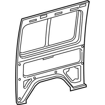 Mopar 5121897AA Side Panel, Rear Inner Passenger Side