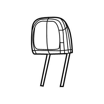 Dodge 7RQ00U0EAA Headrest, Outer