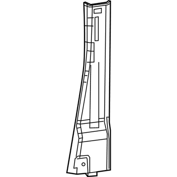 Mopar 5YG91LDMAA Upper Center Pillar Trim, Driver Side