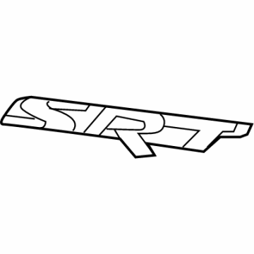 Mopar 68309607AA Nameplate, Front