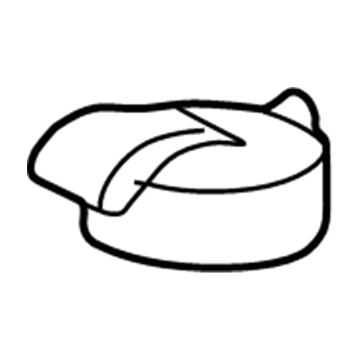 Mopar 4874395AC Reservoir Cap, Front
