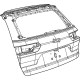 Mopar 68458295AG Lift Gate, Rear