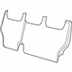 Mopar 5KW64DX9AA Seat Back Assembly, Black, Rear Passenger Side
