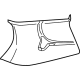 Mopar 5RJ16DX9AE Corner Trim, Black, Lower Passenger Side