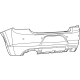 Mopar 5RK98TZZAD Bumper Cover, Rear Upper
