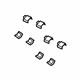 Mopar 68456059AA Hardware Kit, Front