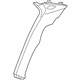 Mopar 1KL741C5AD Lower Quarter Trim, White, Rear Inner Passenger Side