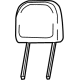 Mopar 7RQ00U0EAA Headrest, Outer, Red, Rear