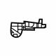 Mopar 57008701AA Muffler W/Tpipe Insulator, Rear