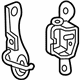 Mopar 5166092AA Lower Hinge, Rear Passenger Side