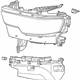 Mopar 68316084AH Headlamp Assembly, Black Bezel, Front Passenger Side