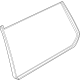Mopar 68378378AC Quarter Glass, Rear Passenger Side