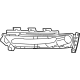 Mopar 68231615AA Fog Lamp Bezel, Front Driver Side