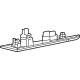 Mopar 6PP38SA5AB Roof Trim, Gray, Rear Passenger Side