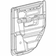 Mopar 6MU281X5AA Door Trim Panel, Black/Slate Gray, Rear Inner Passenger Side