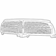 Mopar 1SF03DX8AA Grille, Black, Front Upper