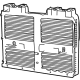Mopar 68425775AC Radiator Shutter Assembly, Front