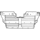 Mopar 68508765AA Radiator Shutter Assembly, Front Upper